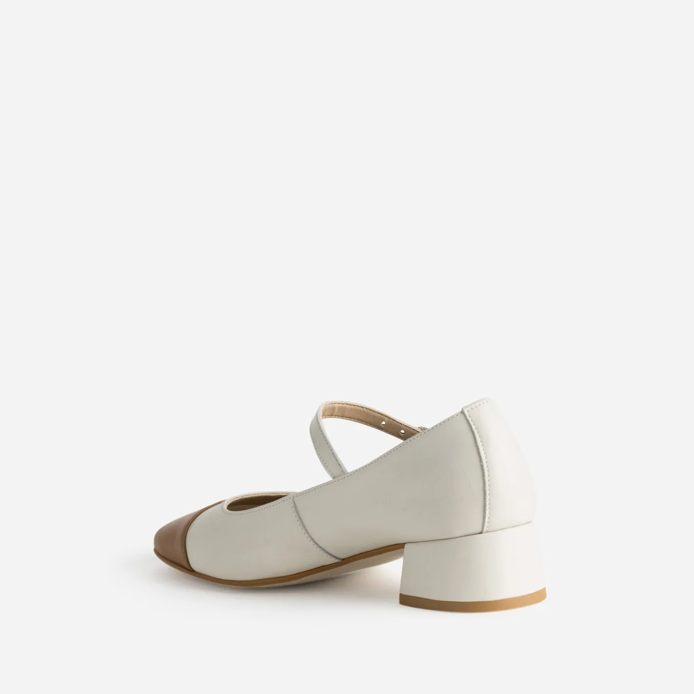 Babies bicolores et cognac cuir^Eram Discount