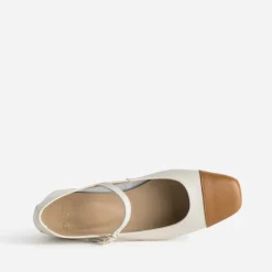 Babies bicolores et cognac cuir^Eram Discount