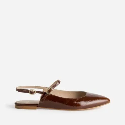 Babies slingback cuir bout pointu^Eram New