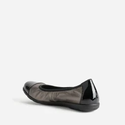 Ballerine bronze élastiquée à bout verni^Caprice Clearance
