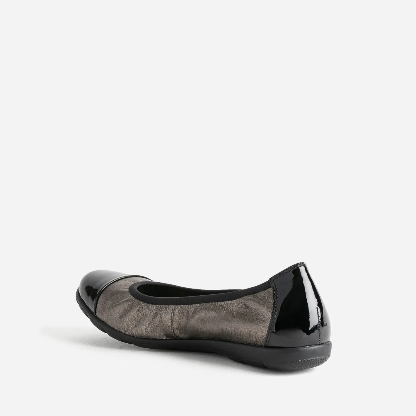 Ballerine bronze élastiquée à bout verni^Caprice Clearance