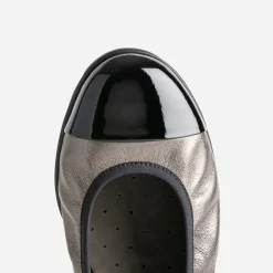 Ballerine bronze élastiquée à bout verni^Caprice Clearance