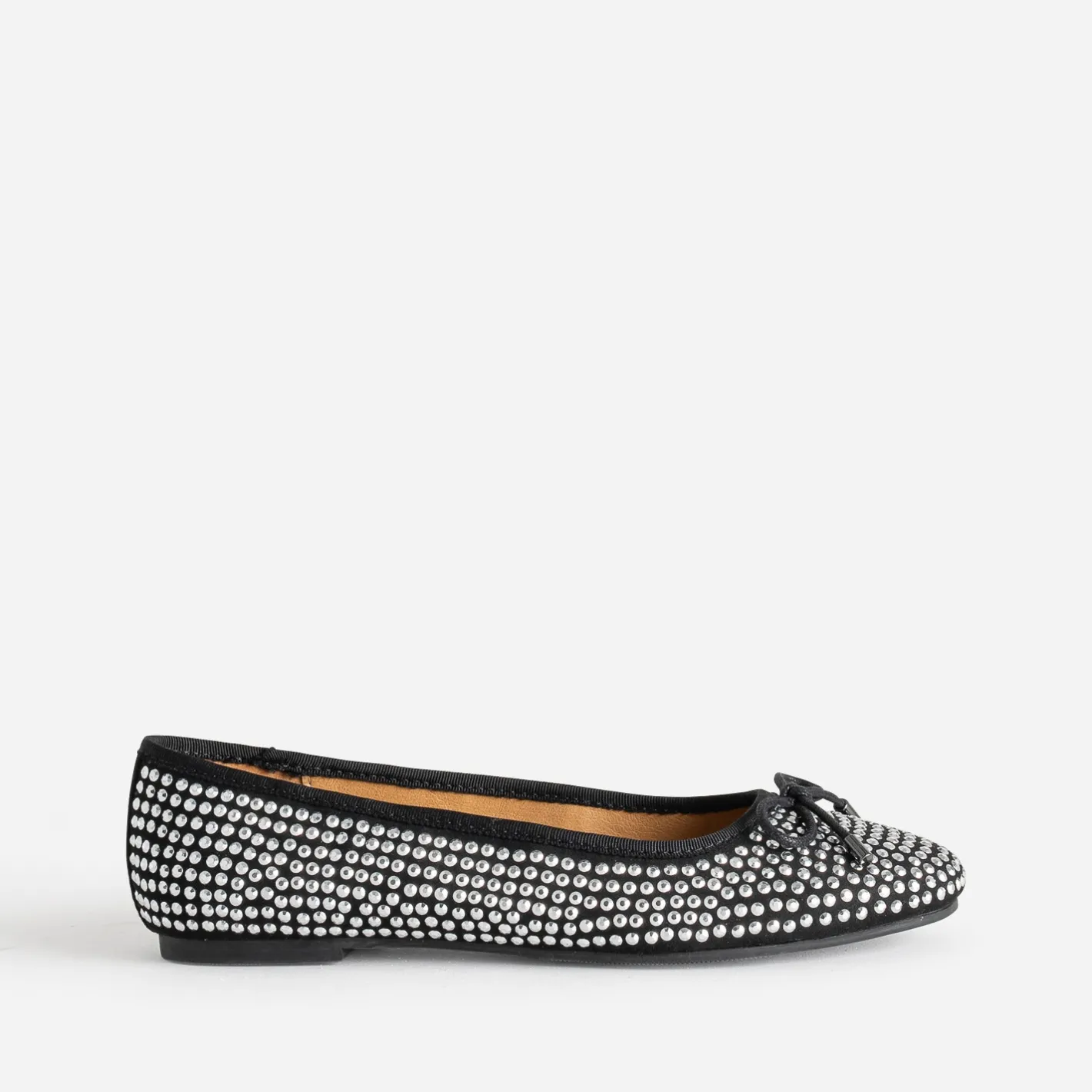 Ballerine noire décor strass^Eram Online