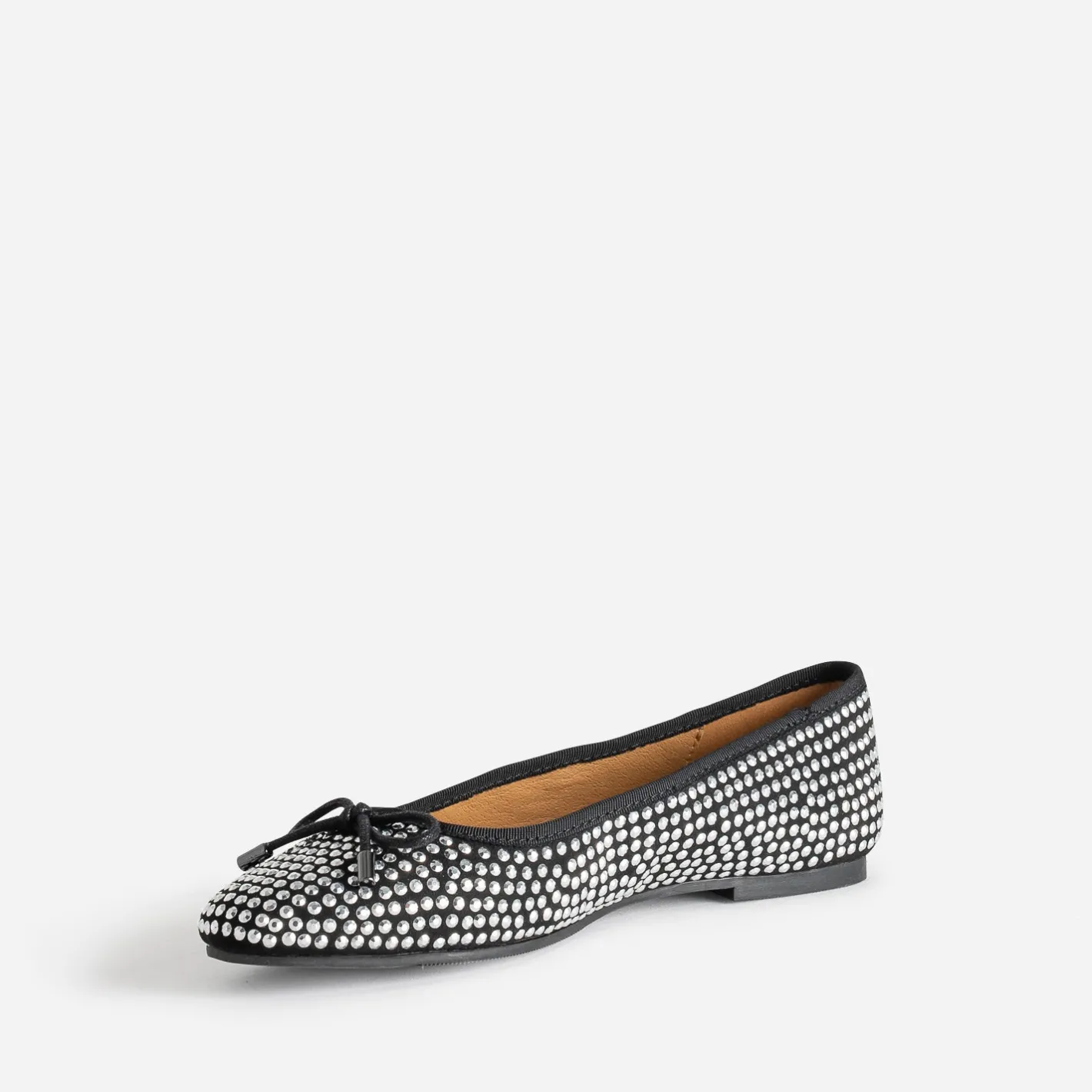 Ballerine noire décor strass^Eram Online
