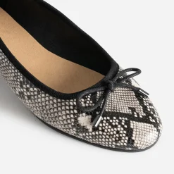Ballerine noire imprimé effet python^Eram New