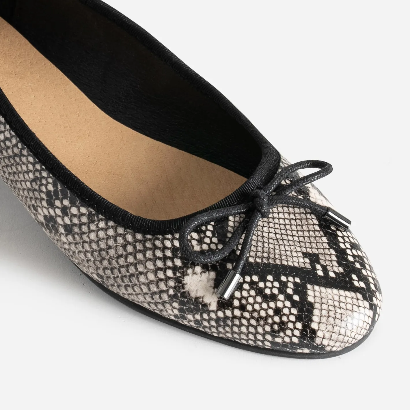 Ballerine noire imprimé effet python^Eram New