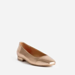 Ballerine rose cuivré métallisé à bout carré^Eram Sale