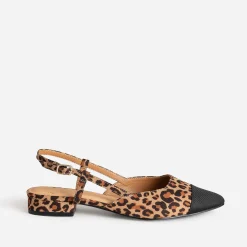 Ballerine slingback beige effet léopard^Eram Online