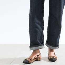 Ballerine slingback beige effet léopard^Eram Online