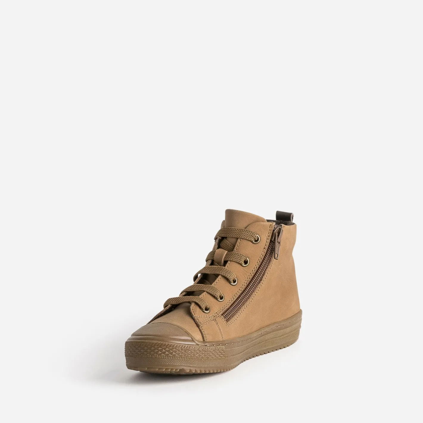 Basket éco-conçue camel en cuir^Buggy Discount