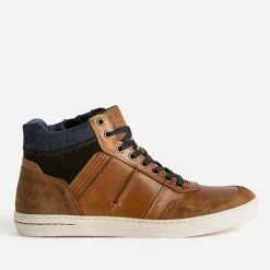 Basket cuir à découpes^Eram Discount