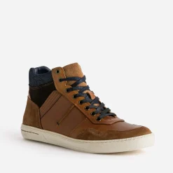 Basket cuir à découpes^Eram Discount