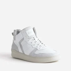 Basket montante he et grise en cuir^Eram