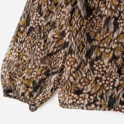 Blouse à imprimé ethnique floral^Texto Online