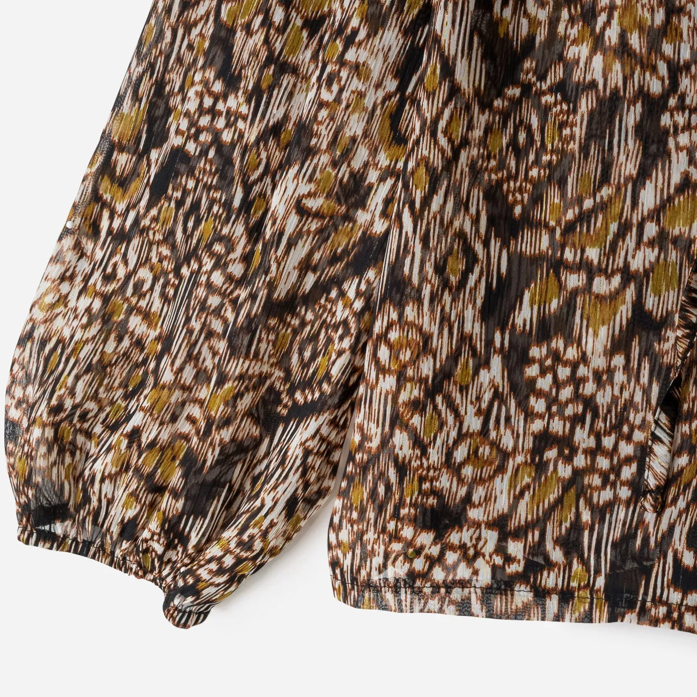 Blouse à imprimé ethnique floral^Texto Online