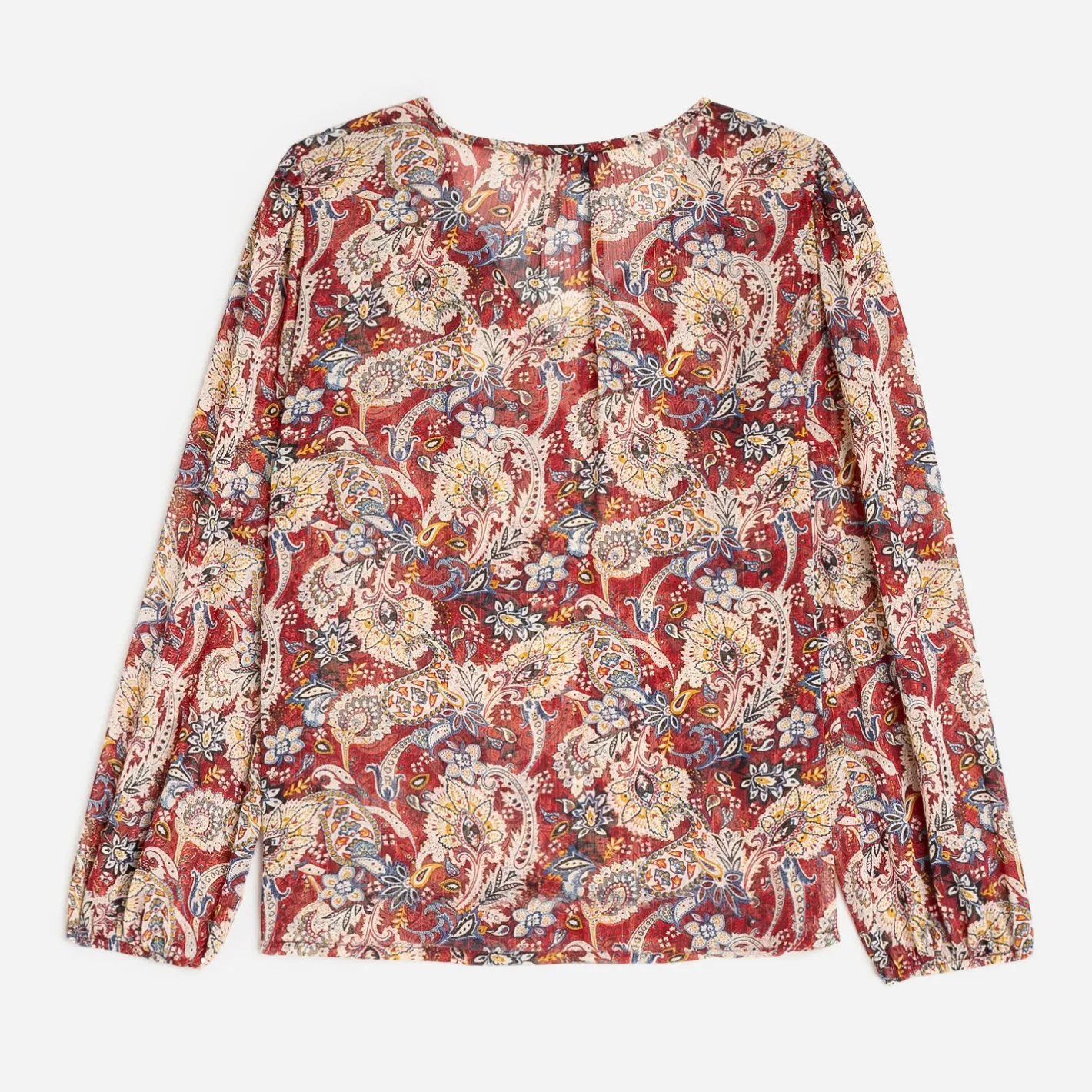 Blouse à imprimé cachemire floral^Texto Online