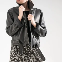 Blouson esprit motard^Texto Clearance