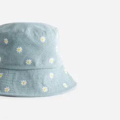 Bob baby blue broderies fleurs^Eram