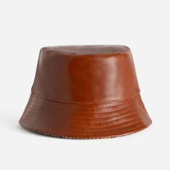 Bob réversible cognac et carreaux^Eram