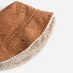 Bob réversible velours camel et Sherpa écru^Texto Outlet