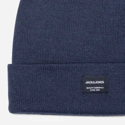Bonnet homme marine en tricot^Jack & Jones Hot