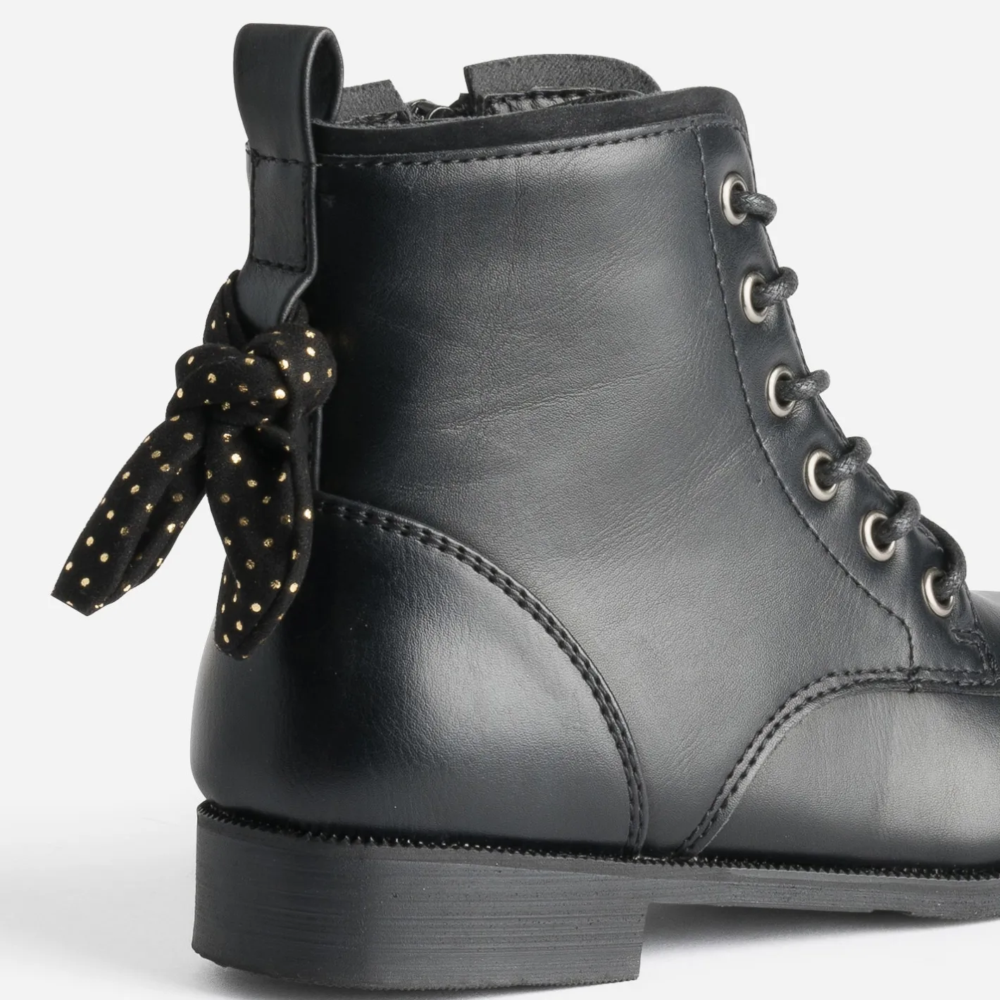 Boots à lacet avec nœud-pois^Buggy Outlet