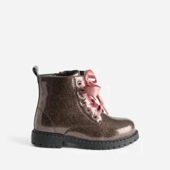 Boots à lacet pailleté à lacet ruban^Buggy Best