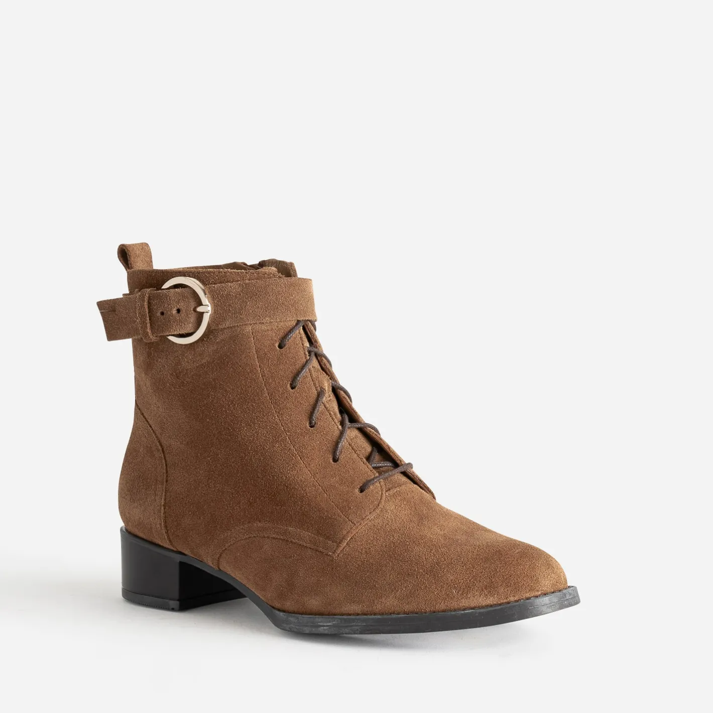Boots à lacet cuir velours^Eram Flex Best