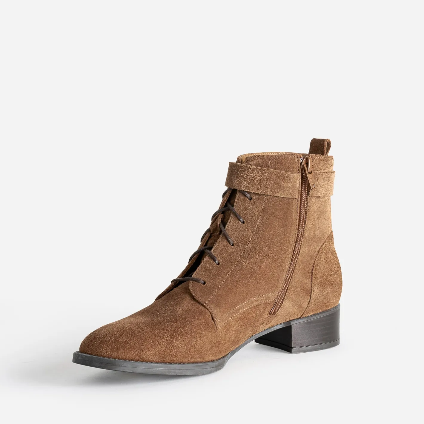 Boots à lacet cuir velours^Eram Flex Best