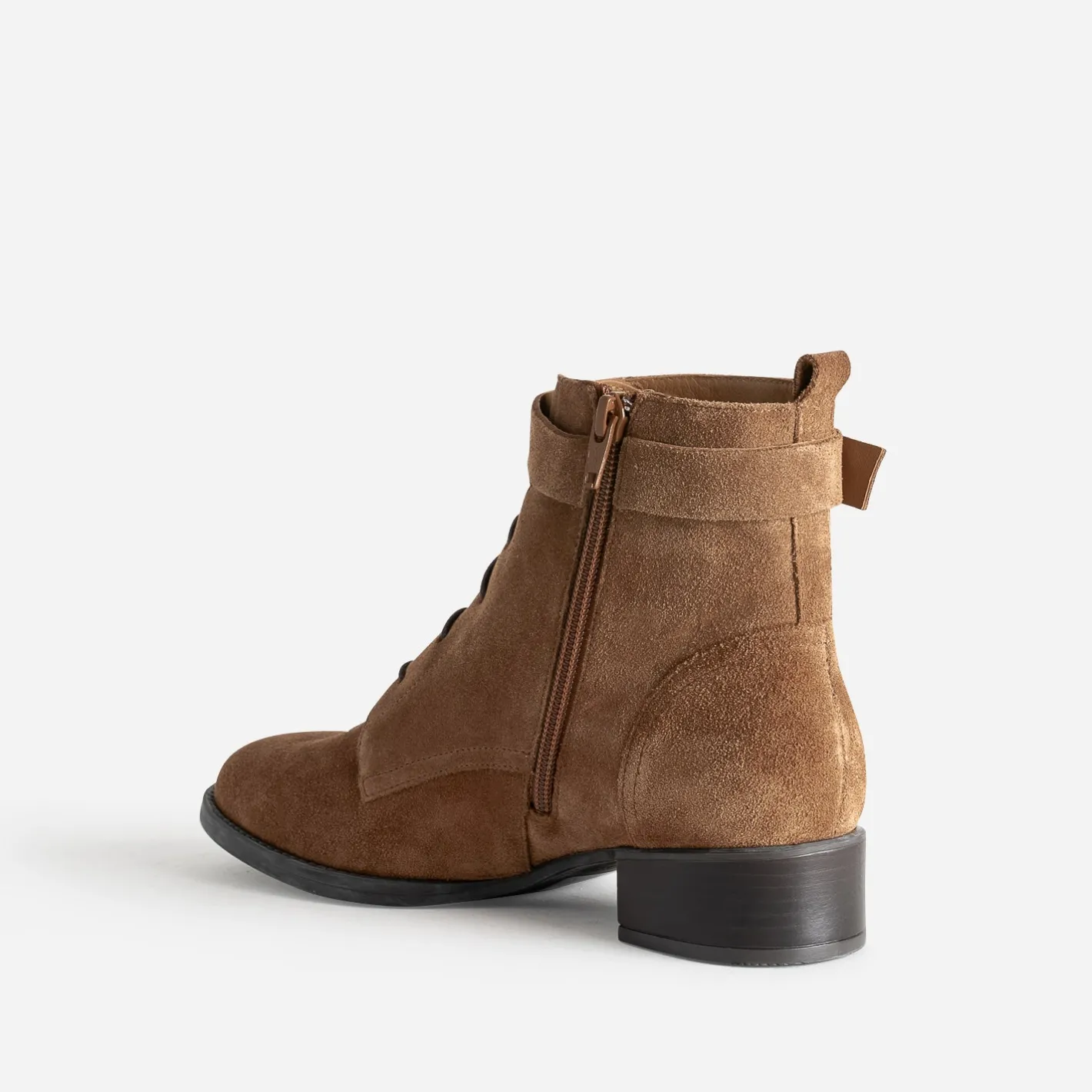 Boots à lacet cuir velours^Eram Flex Best