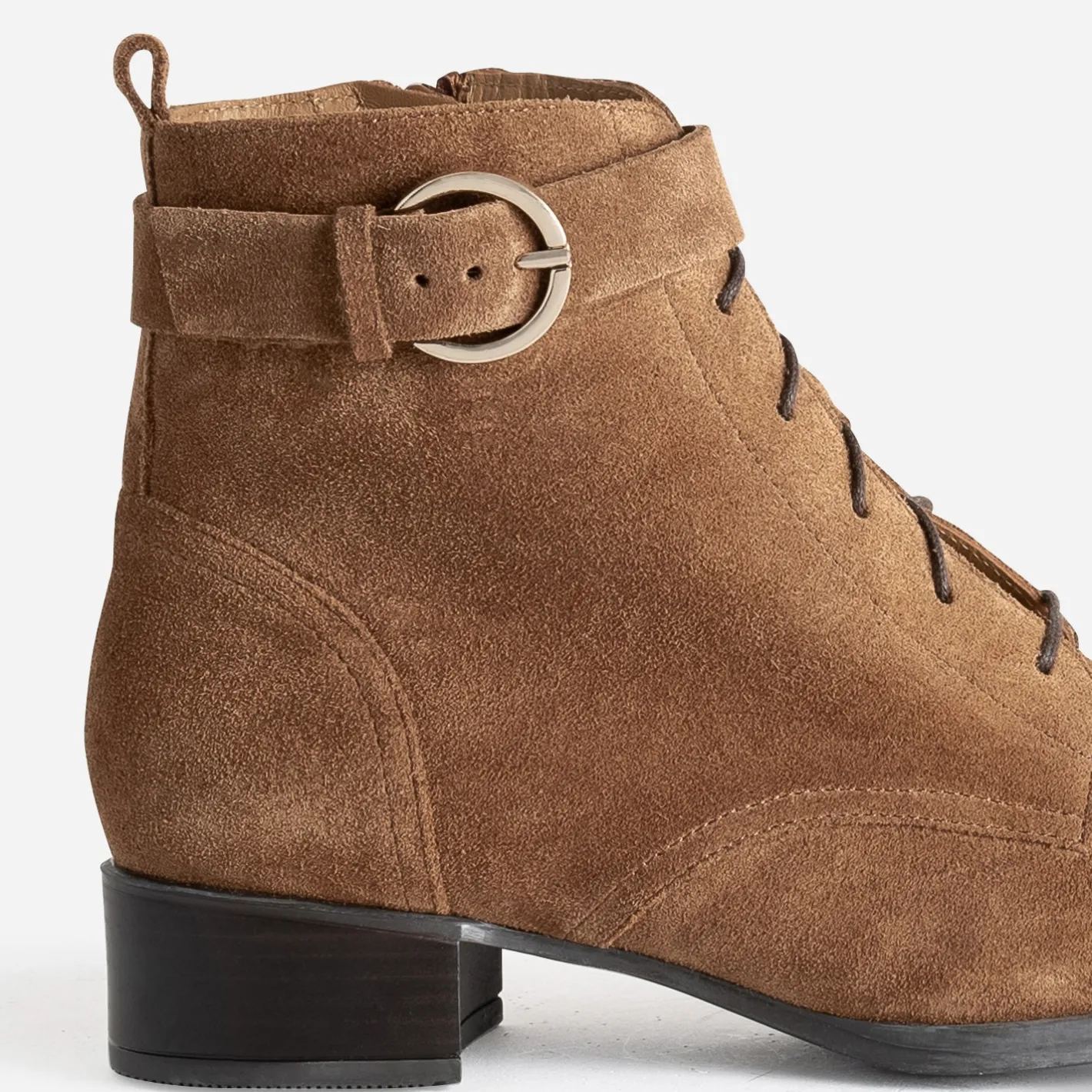 Boots à lacet cuir velours^Eram Flex Best