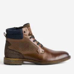 Boots à lacet bi-matière^Eram Online