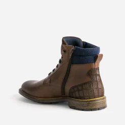 Boots à lacet bi-matière^Eram Online