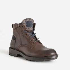 Boots à lacet en cuir détails chinés^Eram Hot