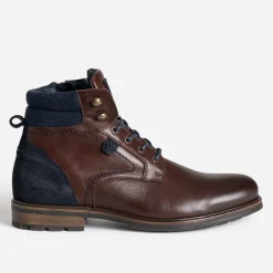 Boots à lacet foncé cuir^Eram Sale