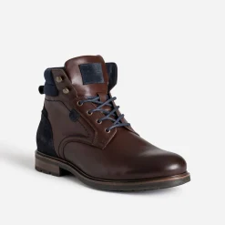 Boots à lacet foncé cuir^Eram Sale