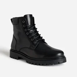 Boots à lacet cranté en cuir^Eram New