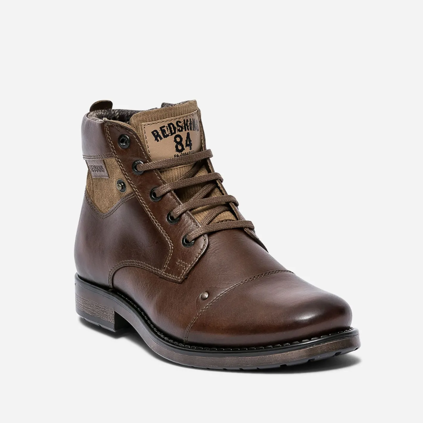 Boots à lacet marron en cuir^Redskins Online