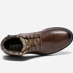 Boots à lacet marron en cuir^Redskins Online