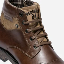 Boots à lacet marron en cuir^Redskins Online