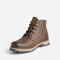 Boots à lacet marron en cuir^Tbs Hot