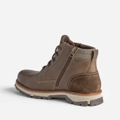 Boots à lacet marron en cuir^Tbs Hot