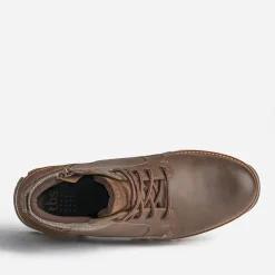 Boots à lacet marron en cuir^Tbs Hot
