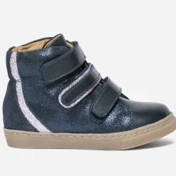 Boots marine en cuir à scratchs^Buggy Best