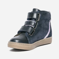 Boots marine en cuir à scratchs^Buggy Best