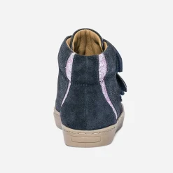 Boots marine en cuir à scratchs^Buggy Best