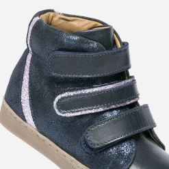 Boots marine en cuir à scratchs^Buggy Best