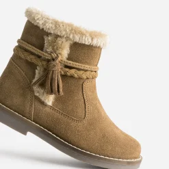 Boots en cuir velours bord fourré^Buggy