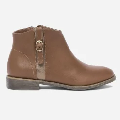 Boots camel avec boucle côté^Eram Outlet