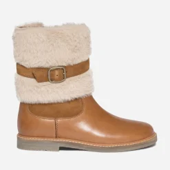 Boots en cuir avec empiècement amovible^Eram Discount